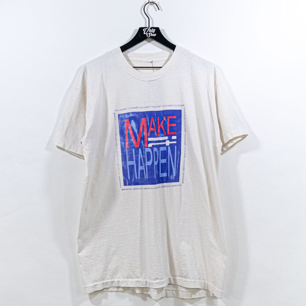Macys Credit T-Shirt XL VTG 90s Make It Happen Promo